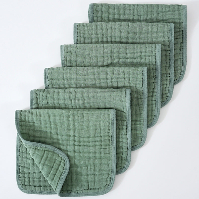 Muslin Burp Cloths, Cotton, Large 25x50cm, Extra Soft & Absorbent, 6-Pack Baby Burping Cloth For Boys & Girls  9 Color Options